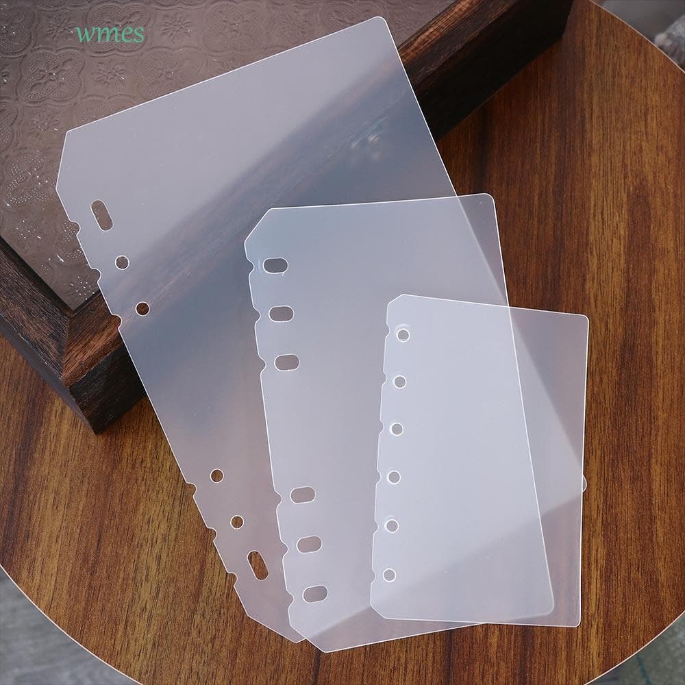 WMES1 Placa Divisora De Folhas Soltas Página A5 A6 A7 B5 A4 Papel Interno Agenda Fichário Organizador Divisor