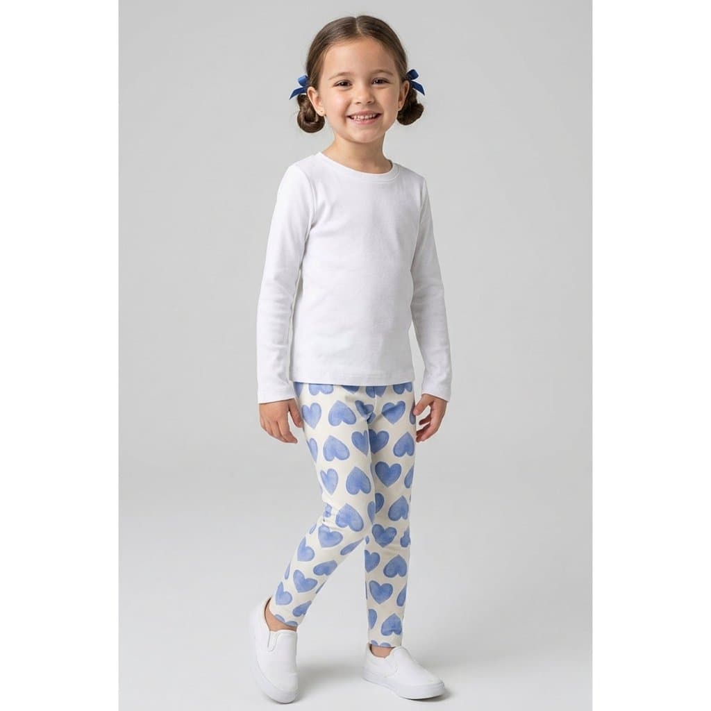 Legging Bem Vestir Infantil Feminina Corações