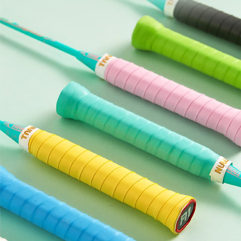 4 TAAN Puff goma raquete de Badminton mão goma embrulho fita macia confortável antiderrapante absorvente de suor raquete