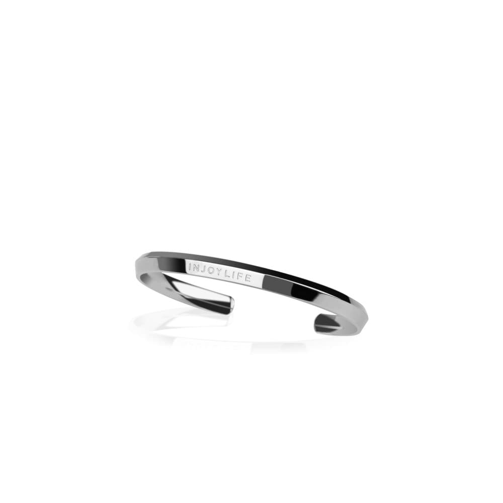 INJOYLIFE Pulseira Facetada Casal Nicho Pulseira Presente Feminino Simples Círculo Fino All-Match Moda Pulseira
