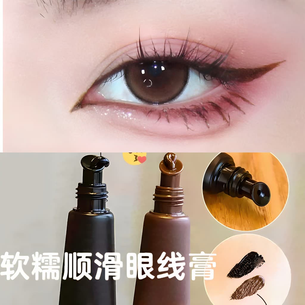 [Recomendado pelo artista de maquiagem] Delineador multifuncional Creme para sobrancelhas Maquiagem à prova d'água Segur