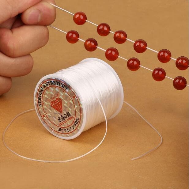 Diy jóias acessórios frisado elástico fio de seda corda elástica pulseira de cristal linha de pesca contas de buda Wenwa