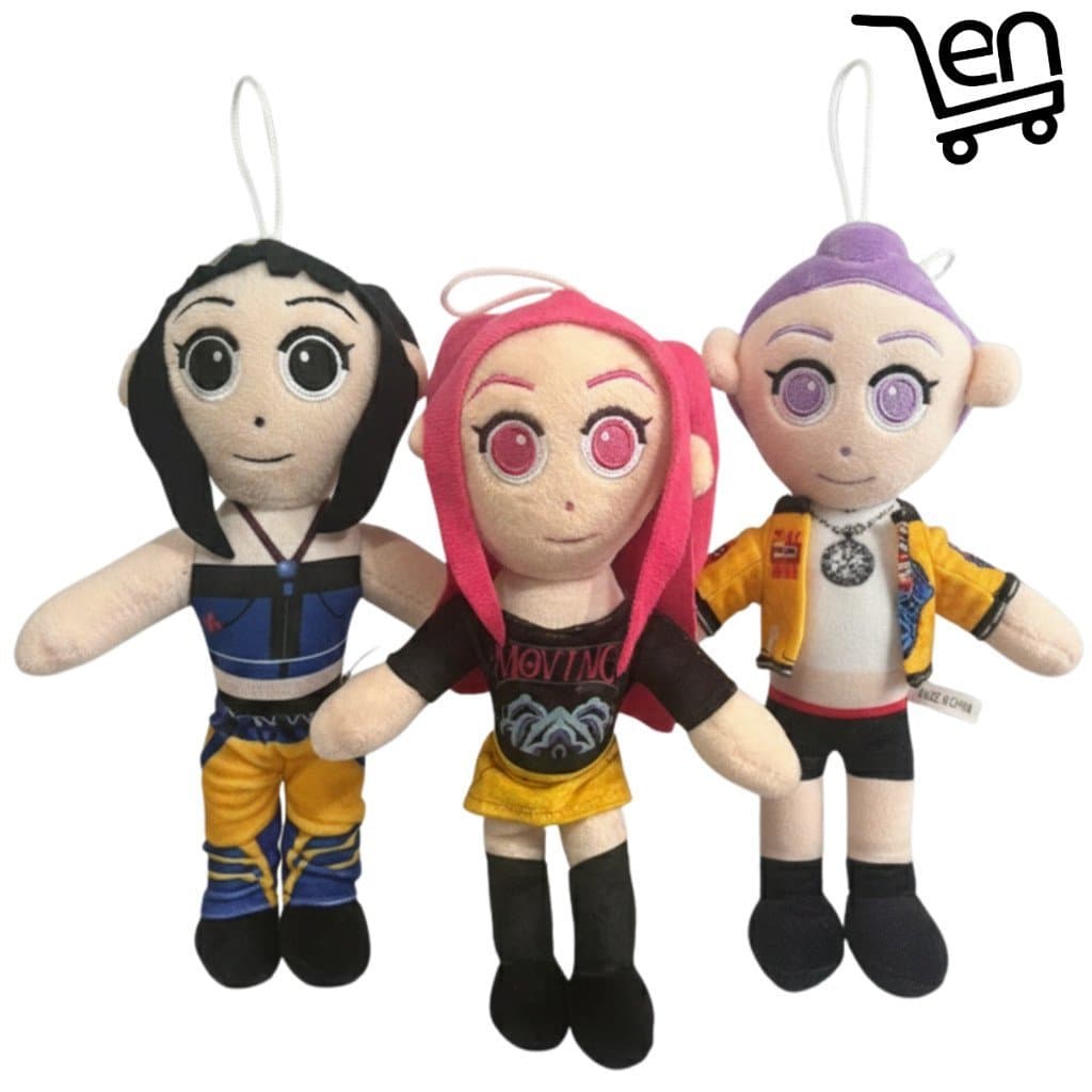 Pelucia Guerreiras Do Kpop Desenho Rumi Mira Zoey Anime Infantil  Boneco Brinquedo Almofada Presente