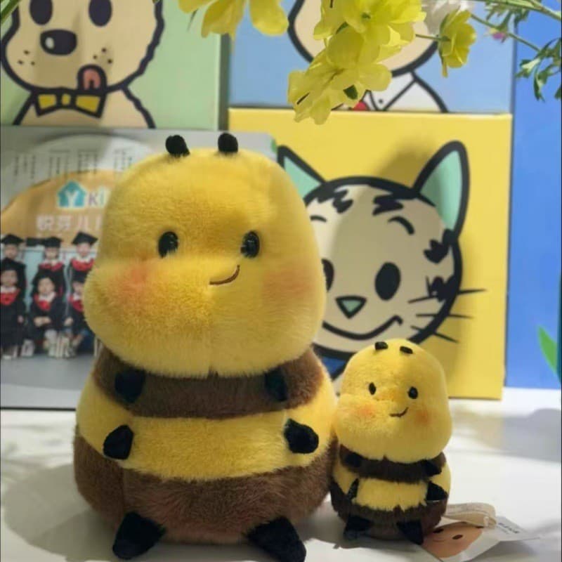 Adorável Animal De Pelúcia Mel Abelha Inseto Brinquedos Decoração Para Casa PLushie Kawaii Com Asas