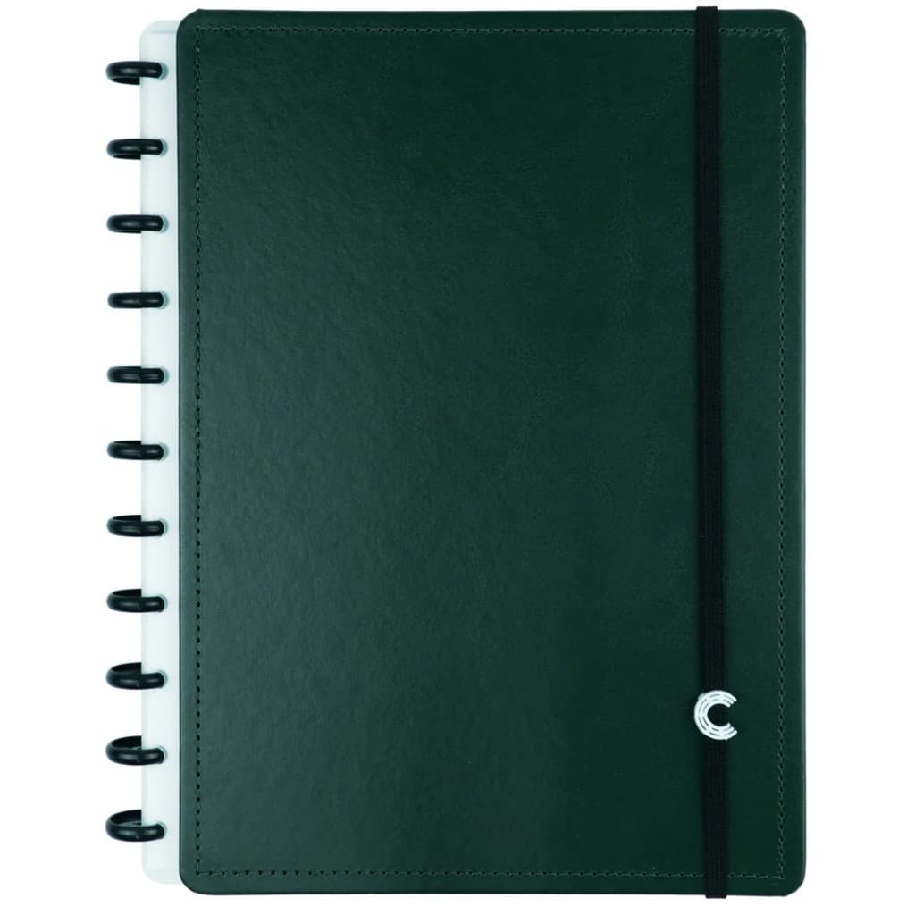 Caderno Inteligente Dark Green Grande Universitário 28x21,5cm