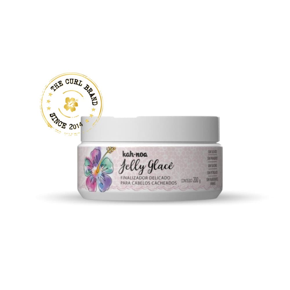 Finalizador Suave Jelly Glace Delicado Para Cabelos Cacheados 200g Kah-noa
