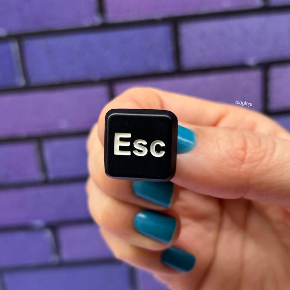 Pin Broche Esc Programação TI Ciência da Computação Broches para Mochila