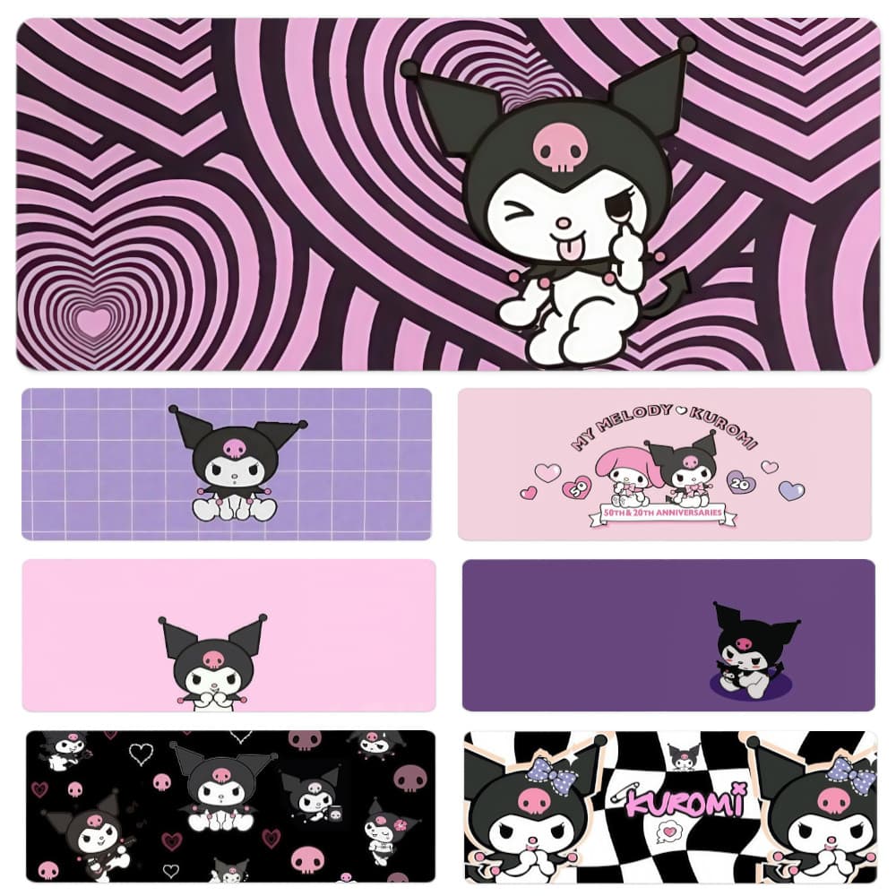 ROD 80 * 30cm Mouse Pad Anti Selip Tapete De Mesa Grande MousePad Komputer Longo KUROMI