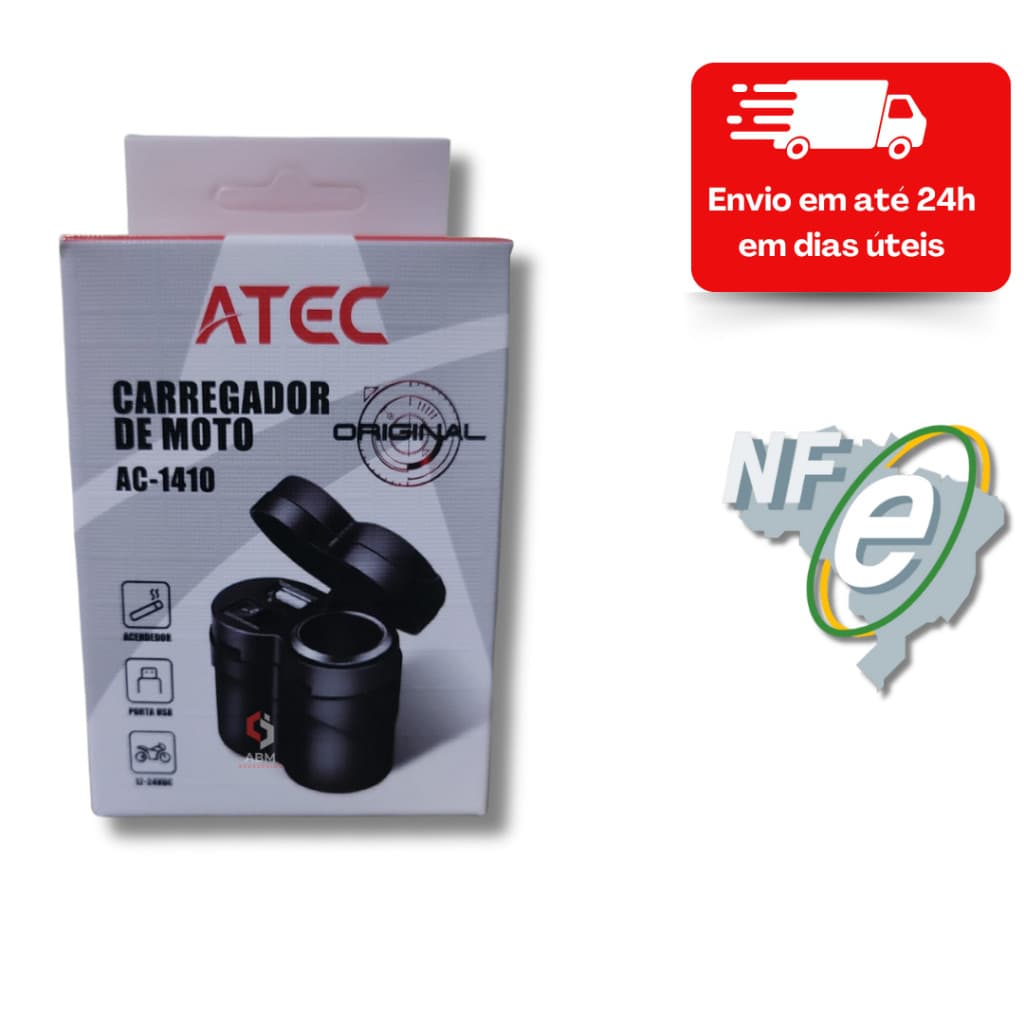 Carregador de Moto ATEC AC-1410