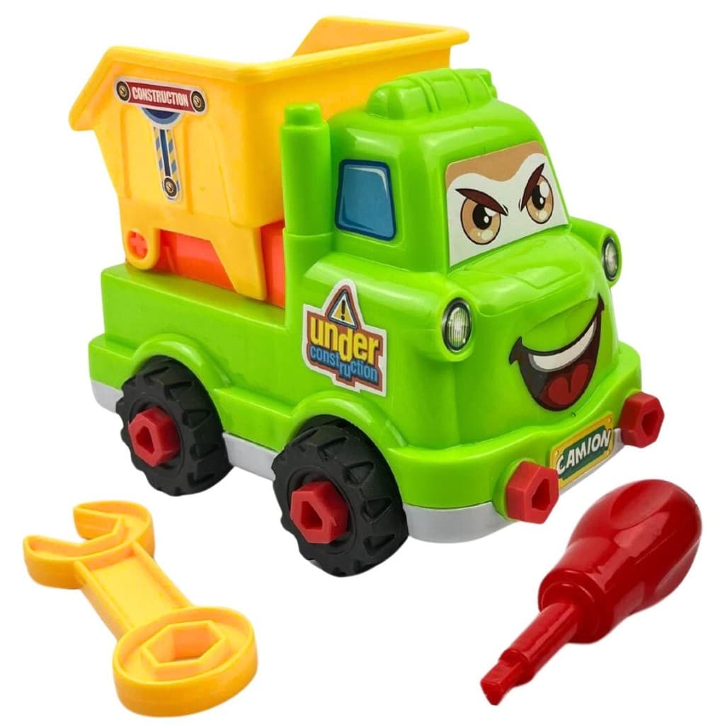 Caminhão Monta e Desmonta Brinquedo Infantil Com Ferramentas