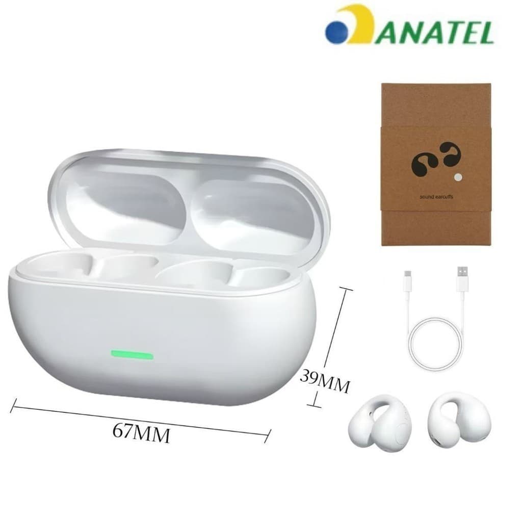 Disponível Fones De Ouvido Sem Fio Bluetooth Ambie 5.0 TWS Sound Earcuffs Condução De Ossos