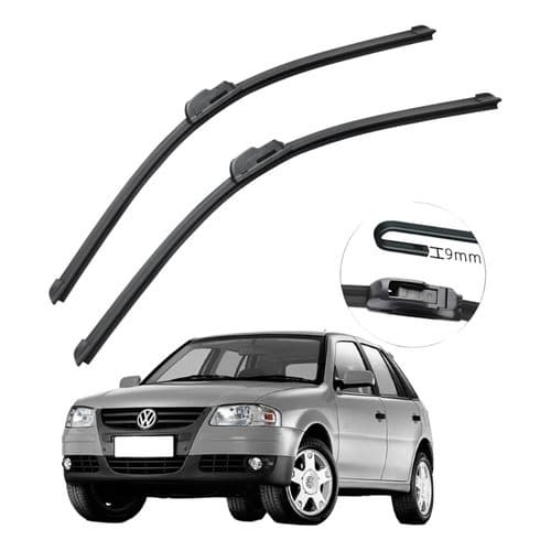 Par Palheta Limpador Parabrisa Silicone Parati Gol G2 G3 G4