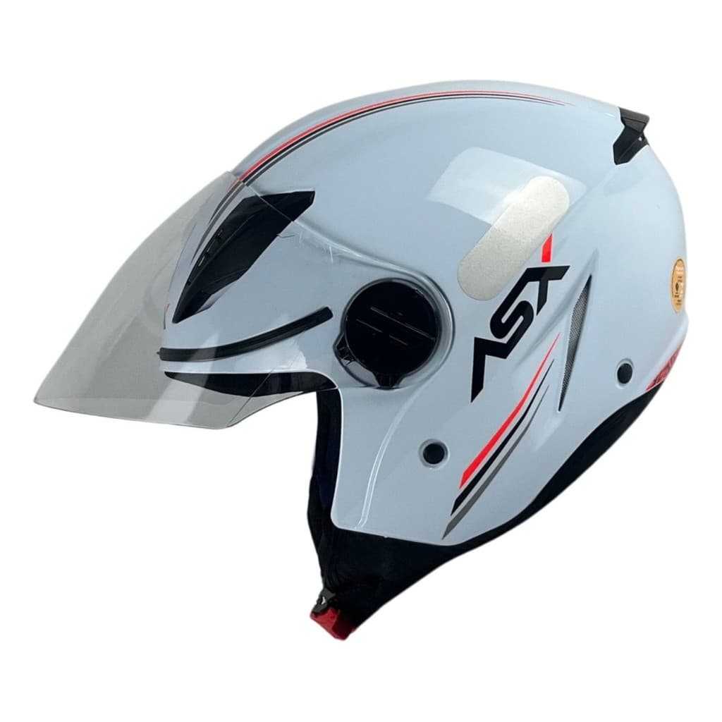 Capacete Feminino Masculino Asx Aberto City Air Branco Top