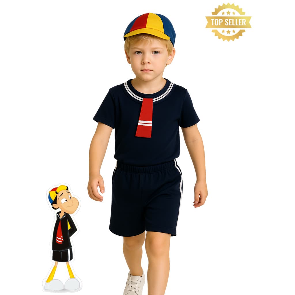 Fantasia Kiko Infantil Turma Chaves Kiko  Festa Temática - Envio Já