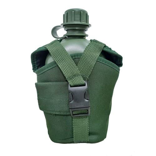 KIT CANTIL E PORTAL CANTIL MILITAR VERDE OLIVA 900 ML