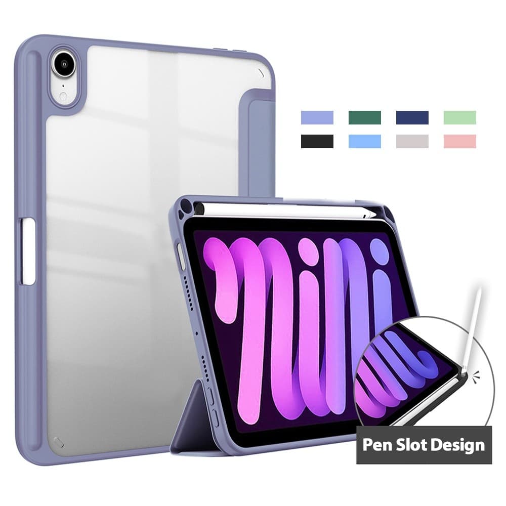 Capinha Tablet Samsung Tri Fold Acrilica Slot Caneta Smart Cover S6 Lite S9 S10 FE A9 Plus 10.4 11pol