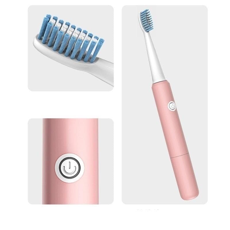 3 Peças Cabeça De Escova De Dentes Cerdas Macias IPX7 À Prova D'água Cuidados Bucais Vibração Automática Família Casal