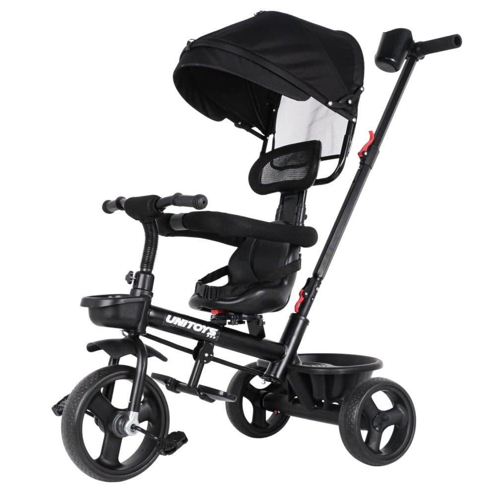 Triciclo Carrinho de Passeio para Crianças Com Empurrador