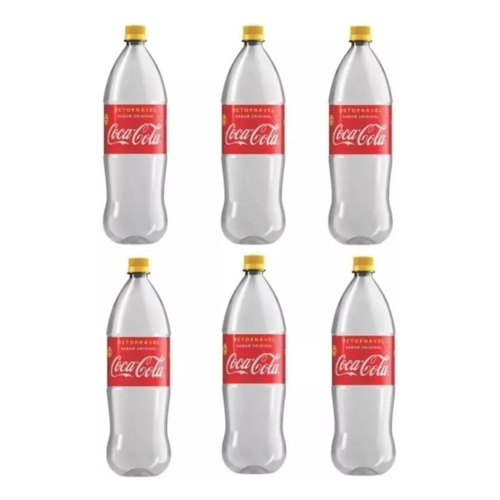 Garrafa Coca-cola Retornável 2l Vazia Kit Com 12 Unidades