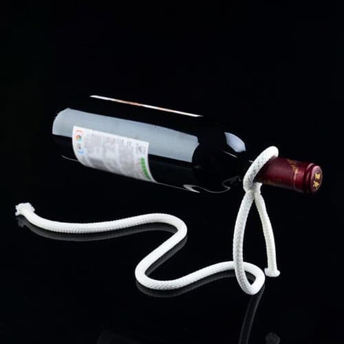 Suporte De Vinho Corda Mágica Ilusão De Ótica Decoração De Casa