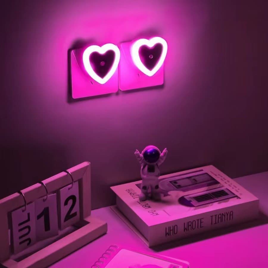 Luz Noturna Led Economizadora De Energia , Atmosfera Romântica , Amantes , Quarto , Lâmpada De Cabeceira , Luzes Para Do