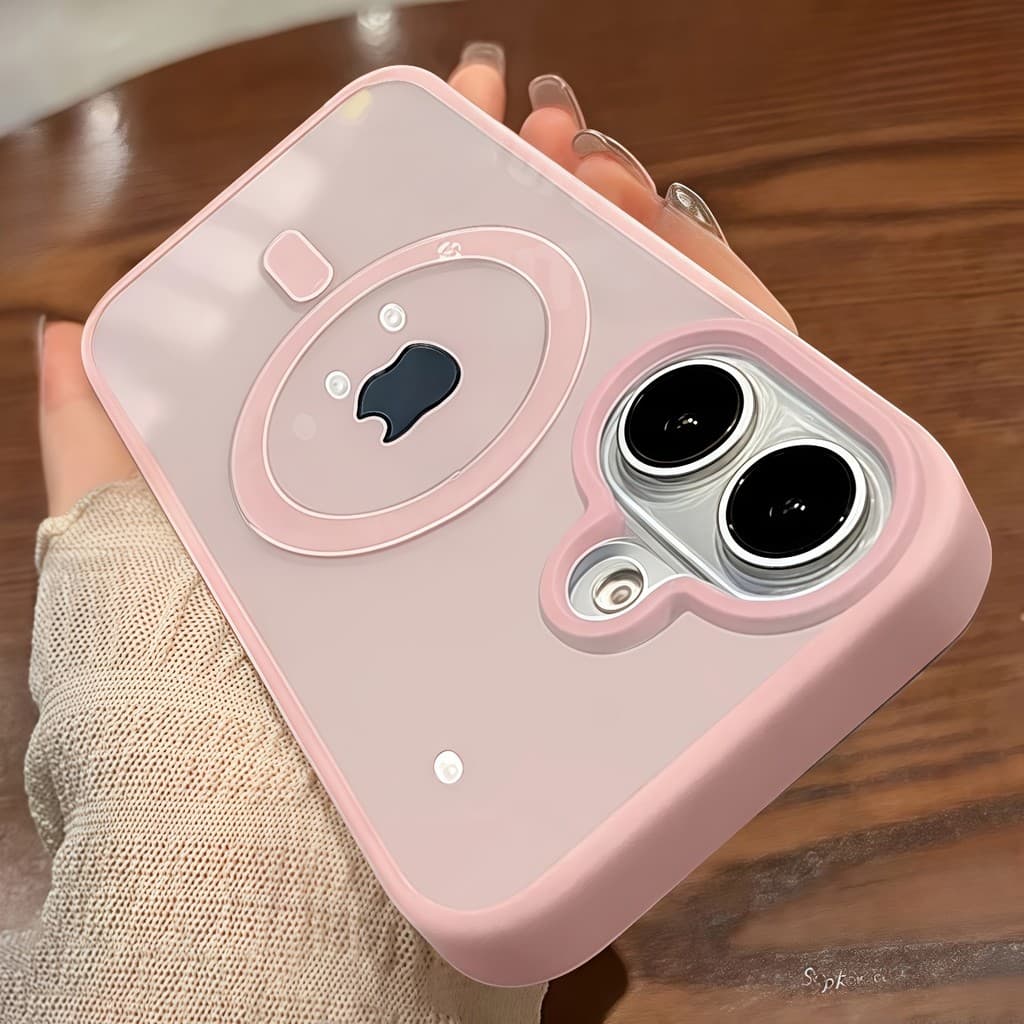 [Capa Magnética Durável] Estojo Transparente Magnético | Para iPhone 17 16 15 14 13 12 11 Pro Max Plus , Com Capacidade