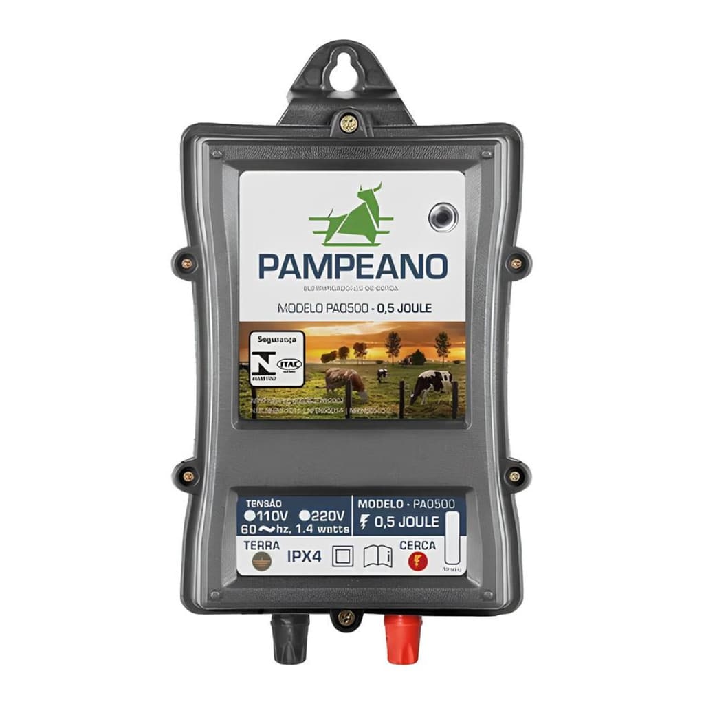 ELETRIFICADOR PARA CERCA ELÉTRICA PAMPEANO RURAL 60 KM 0,5JOULE BIVOLT PA0500-3