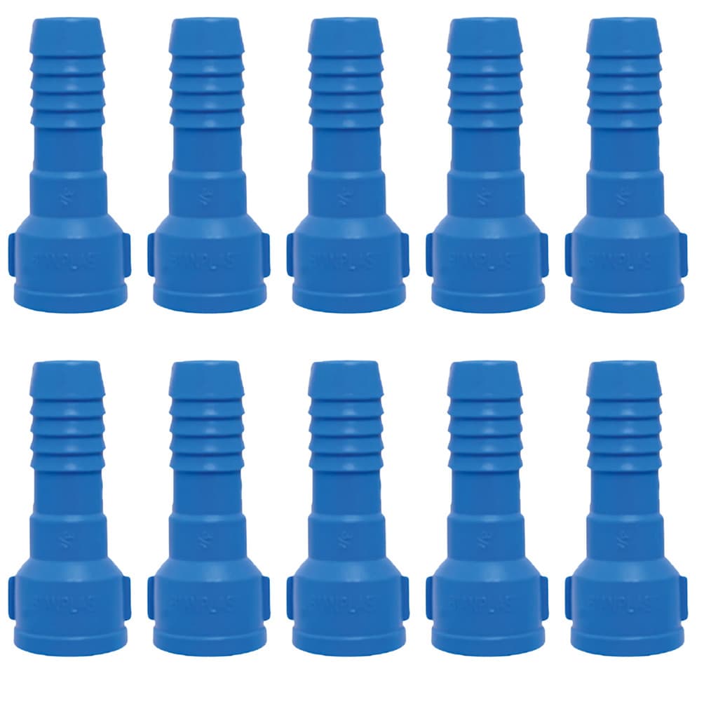 Conjunto de Adaptadores P/ Mangueira C/ Rosca Interna de 1/2 Polegada C/ 10 Unidades - Rebouças