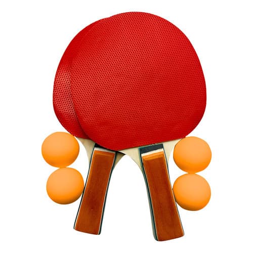 Kit Ping Pong 2 Raquetes E 4 Bolinhas Sports Pingpong Dmtoys