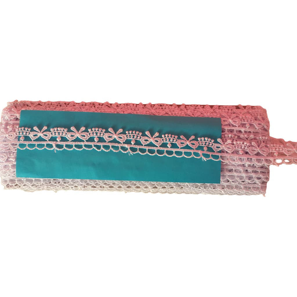 Renda Guipir Laço - Larg: 1,50cm - Branco - 4 Mts-chl736