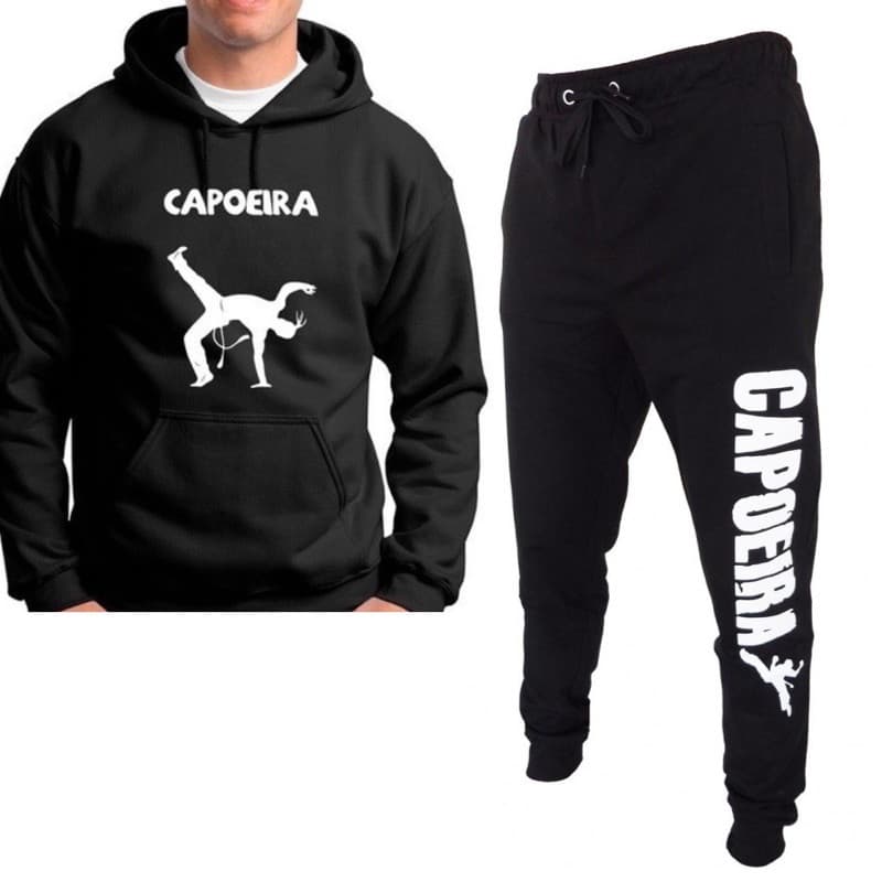 Conjunto Moletom Calça e Blusa Flanelados Capoeira Personalizado Lançamento 2024 Variedades Rita Modas