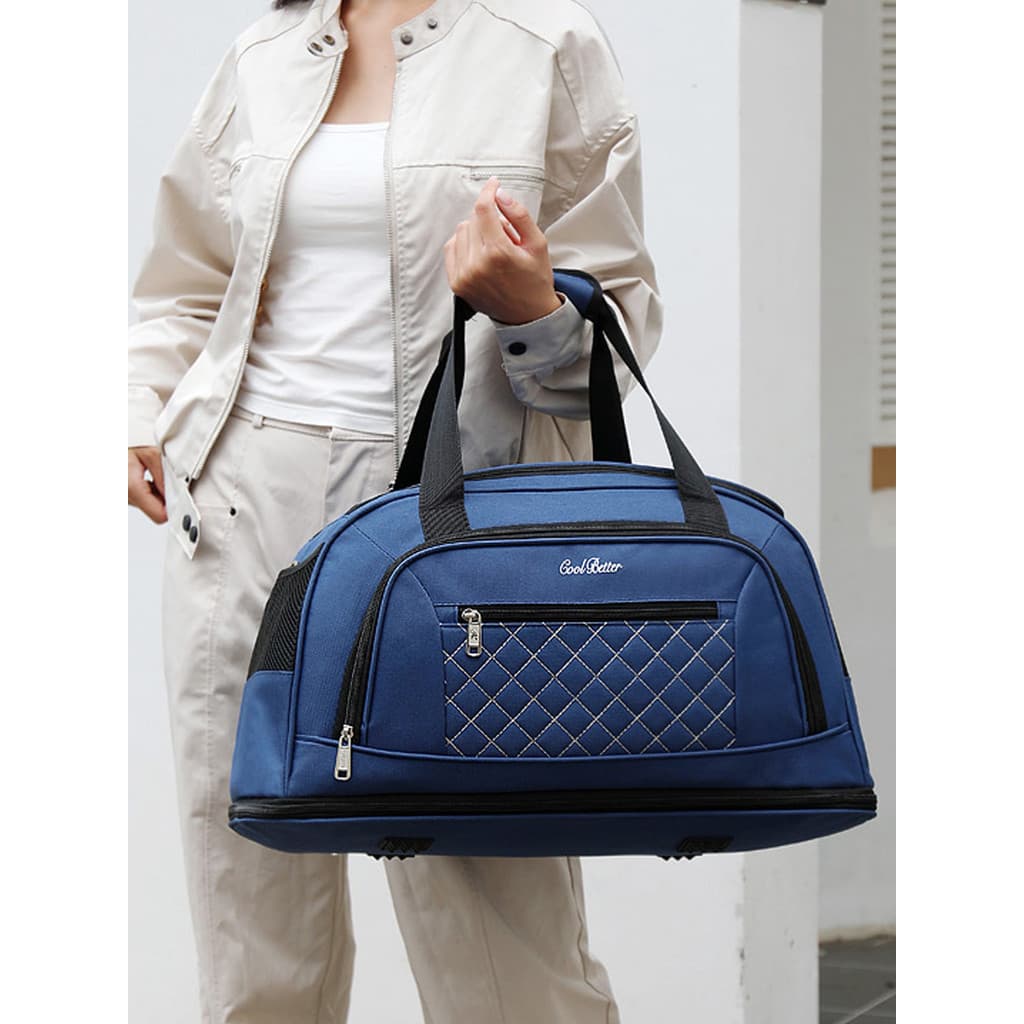 Bolsa de viagem portátil de grande capacidade, armazenamento ao ar livre, roupas, mochila, homens, mulheres, viagem de n