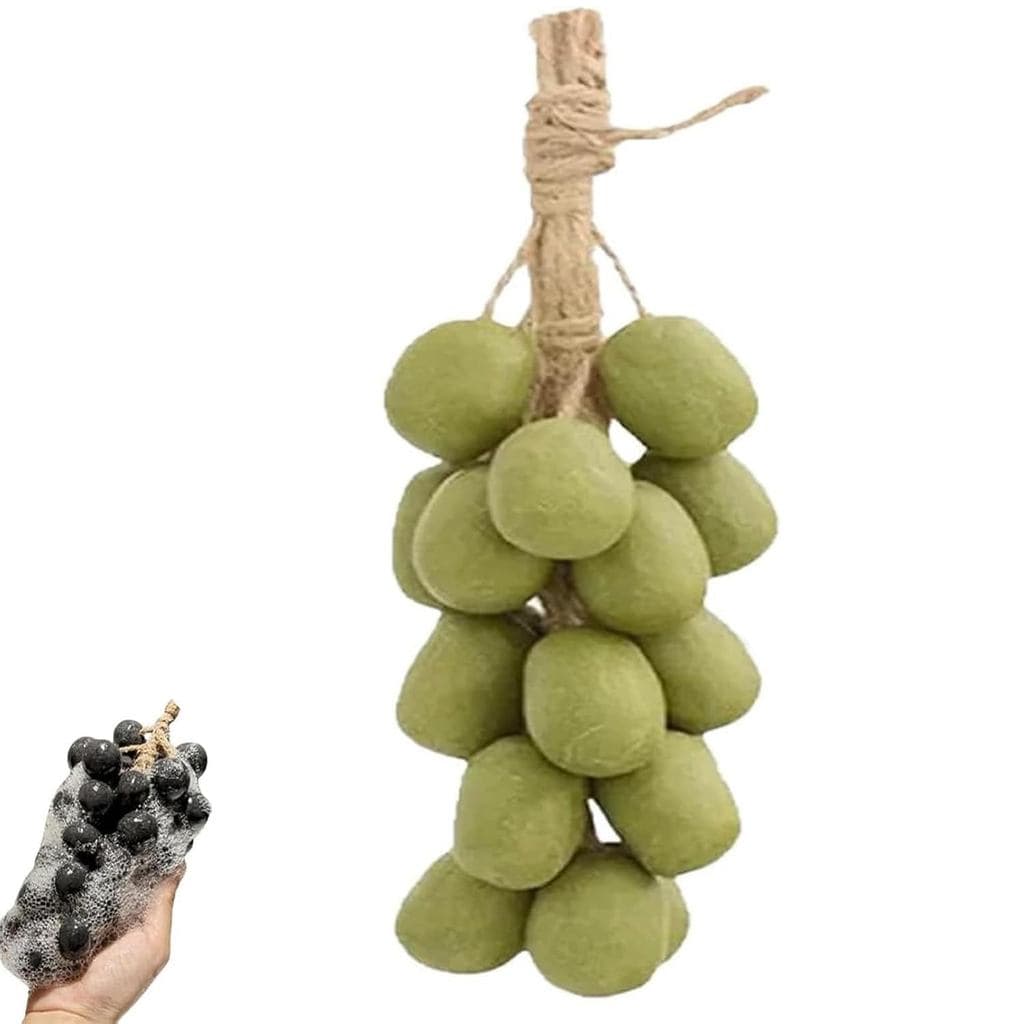 Sabonete em Forma de Uva, Sabonete Artesanal de Processo a Frio para Rosto, Corpo, Banho e Mãos, Barras de Sabonete Deco