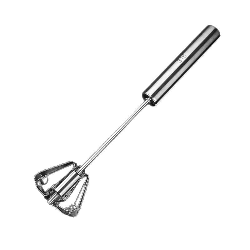 Batedor de ovos semiautomático de aço inoxidável 316, batedor Manual doméstico, batedor de ovos, ferramenta útil para as