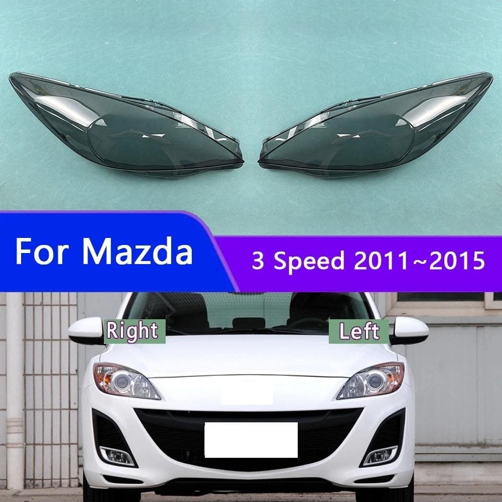 Para Mazda 3 Velocidade 2011 ~ 2015 Tampa Do Farol Carro Lente Escudo Tampas Dianteiro Abajur Transparente Caso Da Lâmpa