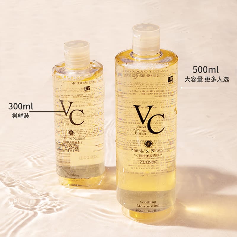 Tônico VC, refrescante, hidratante, rejuvenescedor da pele, essência hidratante, loção, frasco grande de 500ml, produto