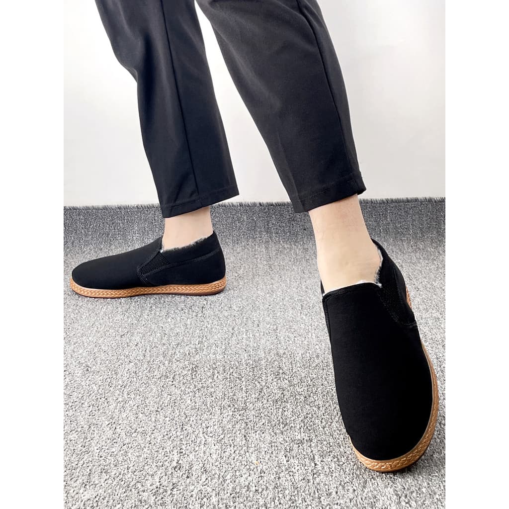 2025 novo estilo de forro de lã de alta qualidade sapatos de algodão quente Casual sola macia velho pequim sapatos de pa