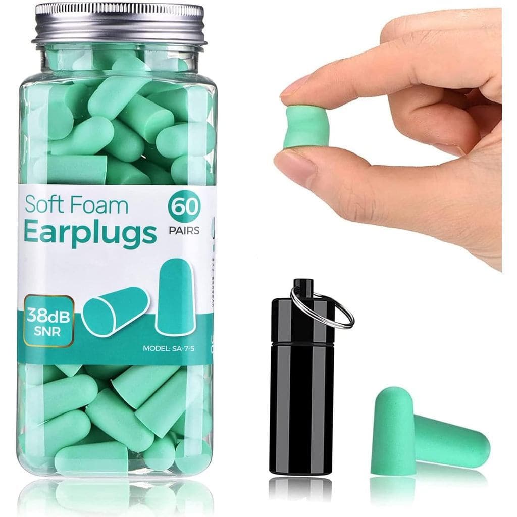 Protetores auriculares ultra-macios, protetores auriculares redutores de ruído, 38 bancos de dados de ruído, faixa máxim