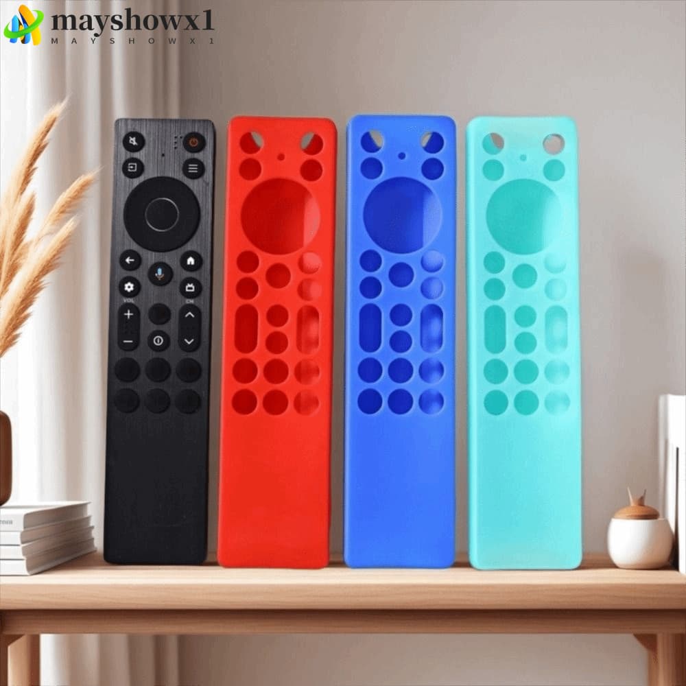 MAYSHOWX1 Protetor , Capa De Silicone Para Controle Remoto À Prova De Choque , Com Cordão TCL RC923A/RC813A