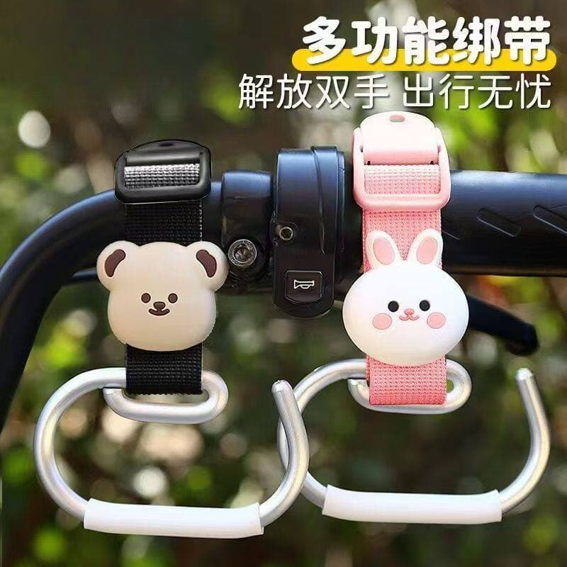 Gancho para carrinho de bebê, acessórios multifuncionais, gancho frontal universal, suporte de carga poderoso, gancho un