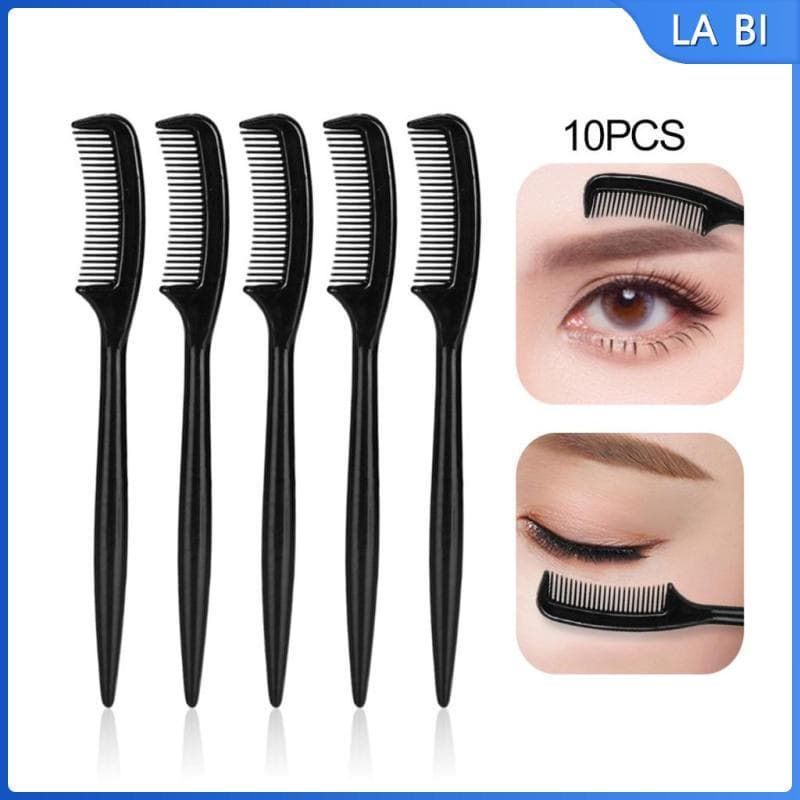 [Wishshopeehhh] 10 Pacotes Descartáveis De Mini Pentes Para Extensão De Cílios De Sobrancelha Maquiagem Cosmética