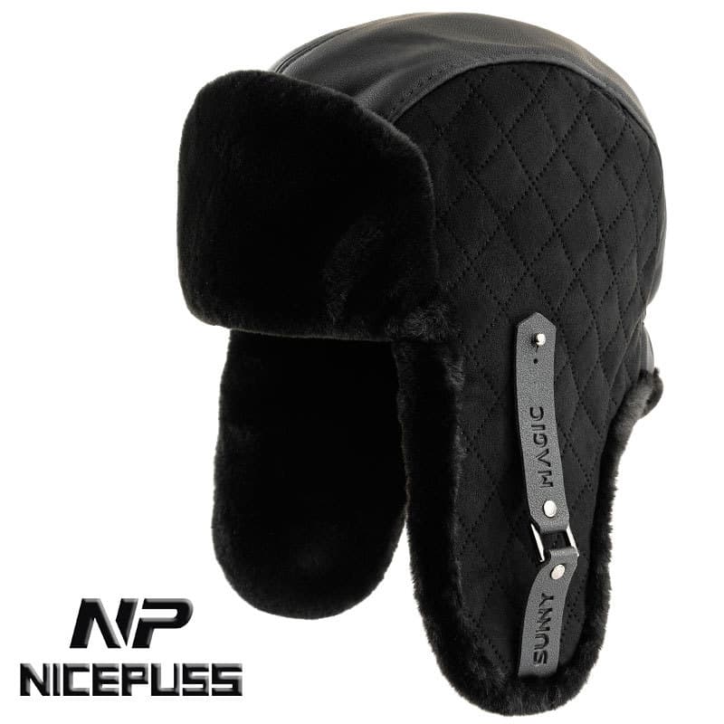 Lei Feng Chapéu Masculino de Inverno Chapéu Grande Circunferência da Cabeça Chapéu Masculino Inverno Quente de In