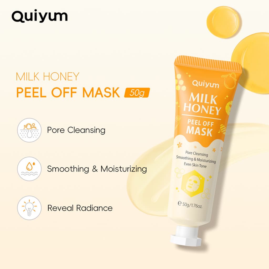 Máscara PEEL OFF De Mel De Leite De Remoção Gel De Limpeza Profunda