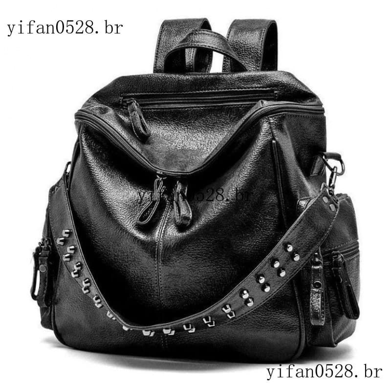 Mochila Feminina de Couro Sintético, Mochila Reforçada, Nova Chegada ZJGY