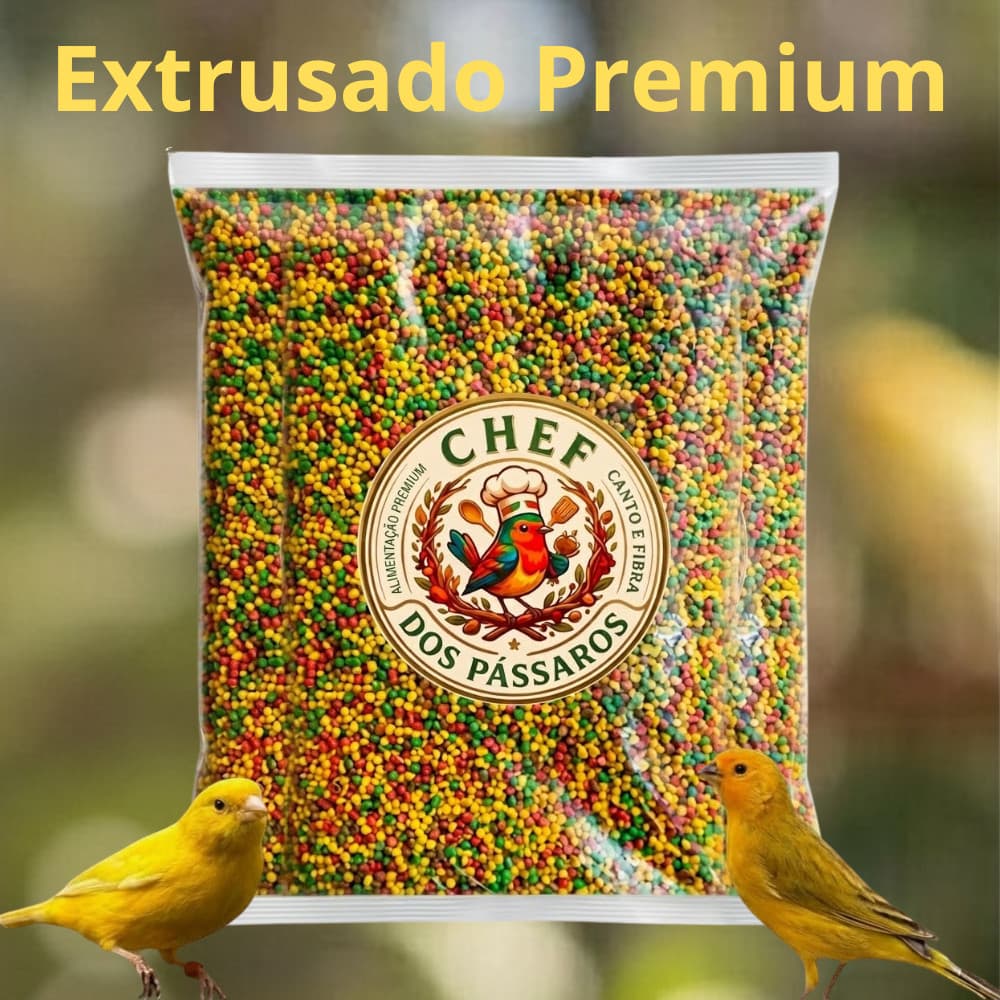 Extrusada Premium 5 Kg CANÁRIO do Reino, Belga e da Terra Ração CHEF dos PÁSSAROS