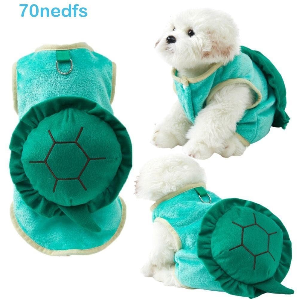 NEDFS Colete Para Cachorro , Fantasia Engraçada De Flanela Cosplay De Roupas Macias E Confortáveis Em Formato De Tartaru