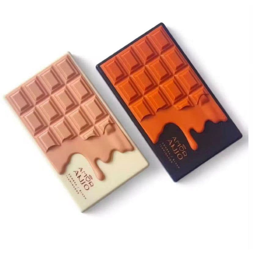 Paleta Trio Chocolate Sombra, Blush e Iluminador - Amor Anjo