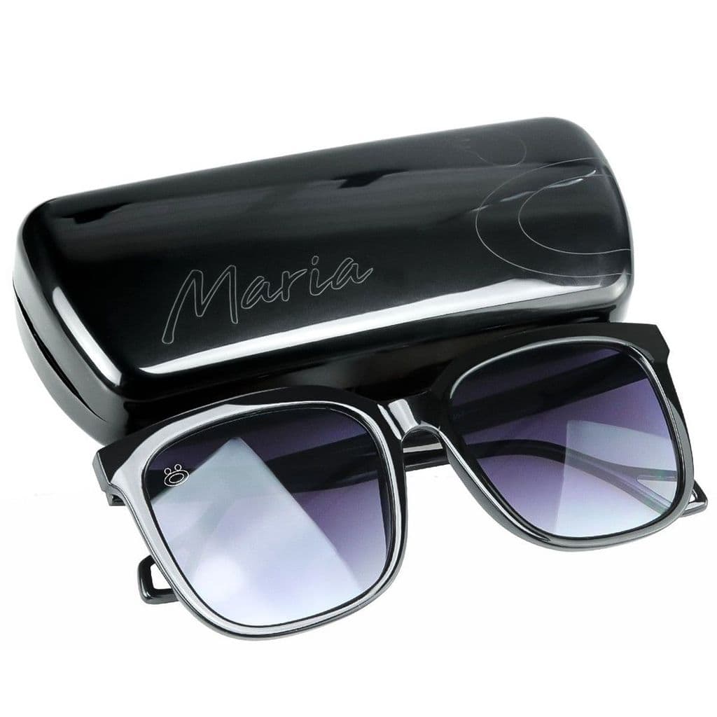 Óculos sol feminino vintage quadrado verão praia + case
