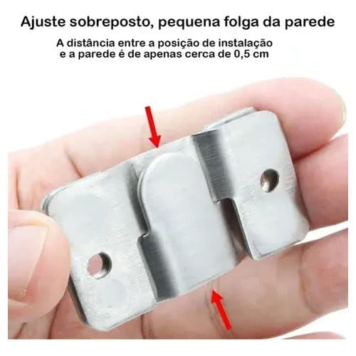 Kit 04 Pares Suporte Painel Mão Amiga União Encaixe Sofá Tv