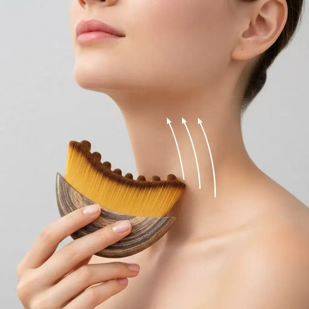 Escova De Limpeza Linfática Manual , Massageador De Facial De Contorno De Drenagem